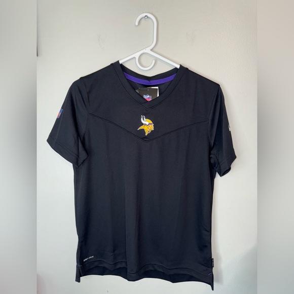 NFL Tops - NFL Black‎ and Purple Team Logo Jersey